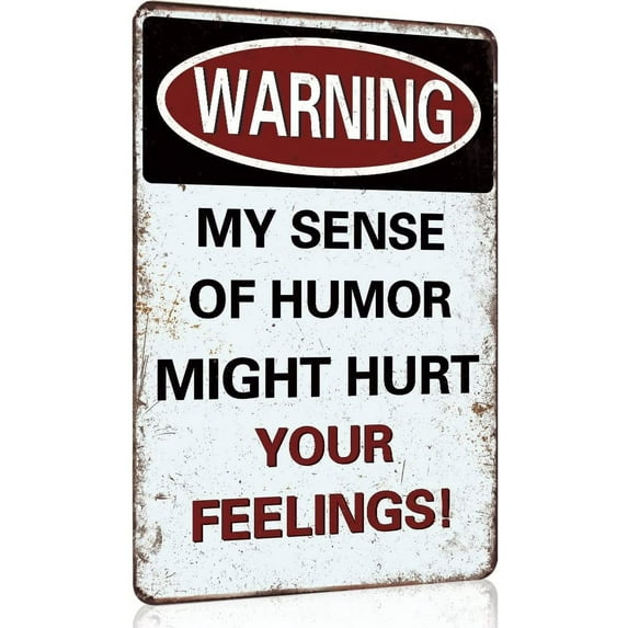 Funny Sarcastic Metal Signs for Garage, Man Cave Home Bar Sign Music Decor Gifts Wall Decor Music Lovers Gifts for Men - 12x8 Inches