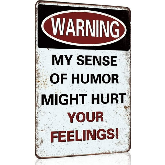 Funny Sarcastic Metal Signs for Garage, Man Cave Home Bar Sign Music Decor Gifts Wall Decor Music Lovers Gifts for Men - 12x8 Inches