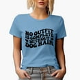 thumbnail image 1 of Funny & Sarcastic No Outfit Is Complete Without Dog Hair Quote, Groovy Retro Wavy Text Merch Gift, Baby Blue T-Shirt, Medium, 1 of 5