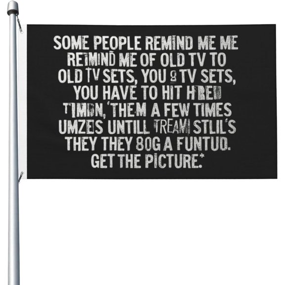 Funny Sarcastic Old Tv Sets Flag Double Sided Novelty Flag Wall Decor For Beach 3x5 Ft, Funny Sarcastic Old Tv Sets Tapestry For Bedroom