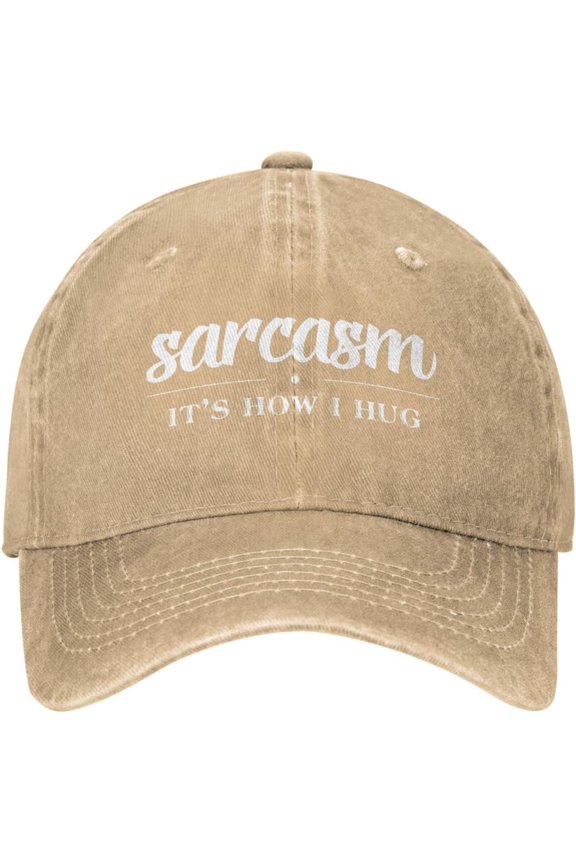 Funny Sarcastic Quote Women Baseball Cap Sarcasm It's How I Hug Caps for Womens Breathable Athletic Cap