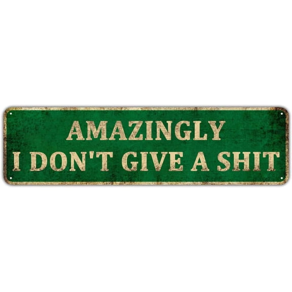 Funny Sarcastic Work Office Retail Metal Tin Sign Humor Home Wall Decor Bar - Boss Employee Coworker Amazingly (4" x 16")