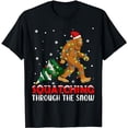 thumbnail image 1 of Funny Sasquatch Christmas Squatching Bigfoot Xmas Tree Light T-Shirt, 1 of 5