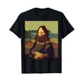 thumbnail image 1 of Funny Sasquatch Mona Lisa Art Portrait T-Shirt, 1 of 5