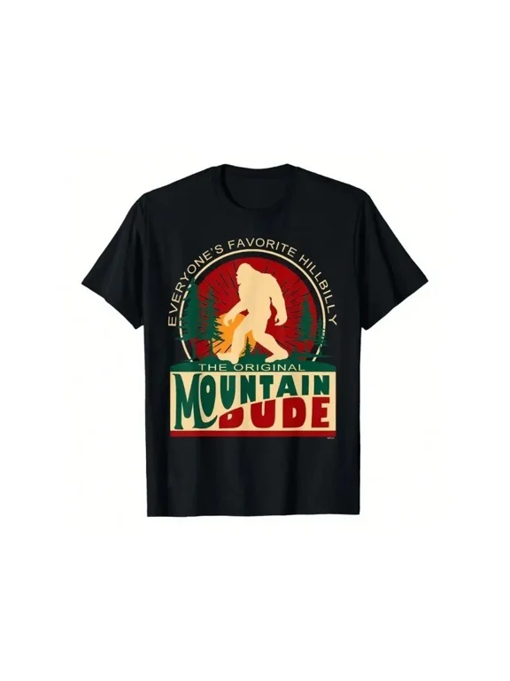 Funny Sasquatch Mountain Dude Everyone'S Favorite Hillbilly T-Shirt Men BLACK Unisex S-5XL Hot Trending Shirt, Vintage Birthday Gift