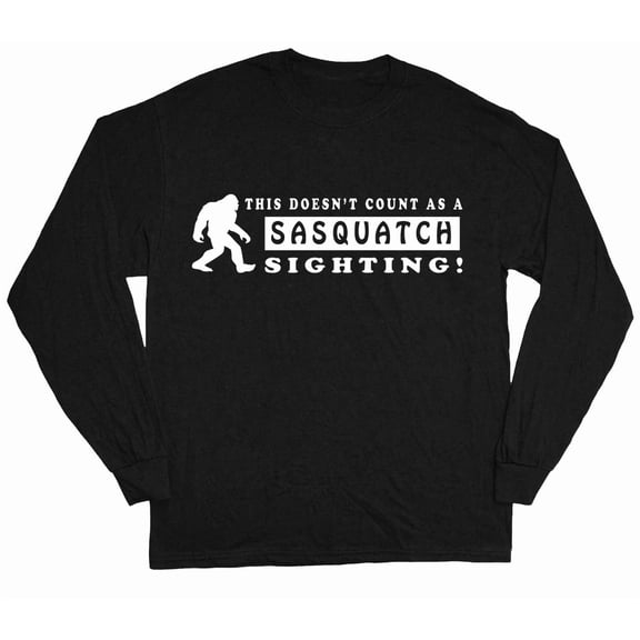 Funny Sasquatch T-shirt Bigfoot T-shirt Mens Graphic Tees Long Sleeve Tee Shirt