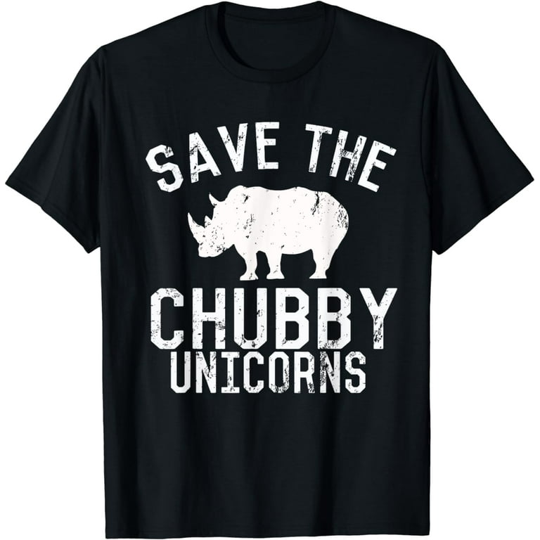 Funny Save The Chubby Unicorns Fat Rhino Vintage T-Shirt Funny Save The Chubby Unicorns Fat Rhino Vintage T-Shirt