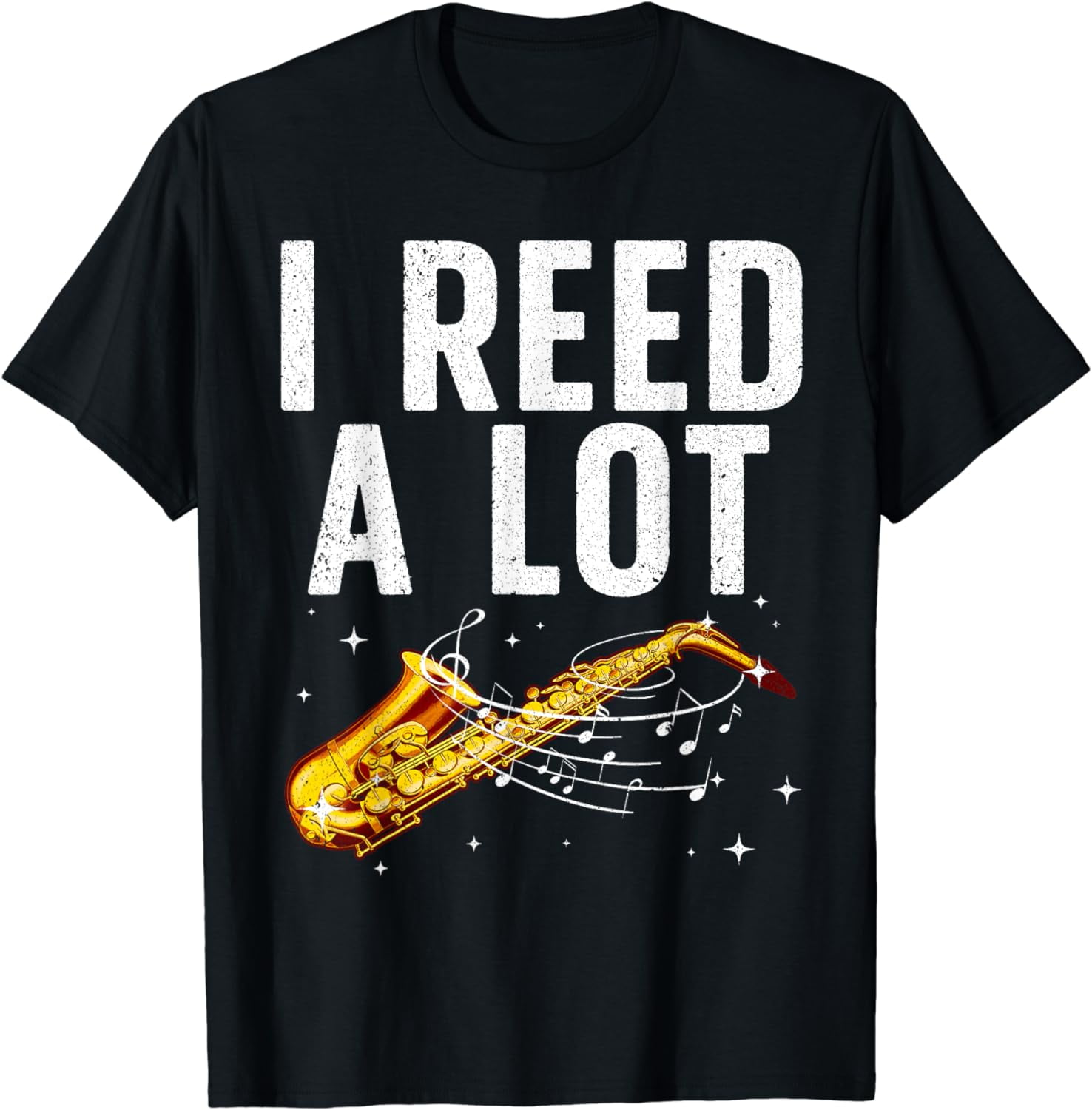 Funny Saxophone Design For Men Women Tenor Saxophone Player T-Shirt ...