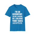 thumbnail image 1 of Funny Saying Accountant Learning School Teaching CPA Gag Pun Novelty Women Men Sarcasm Husband Worker  Unisex Softstyle T-Shirt, 1 of 4