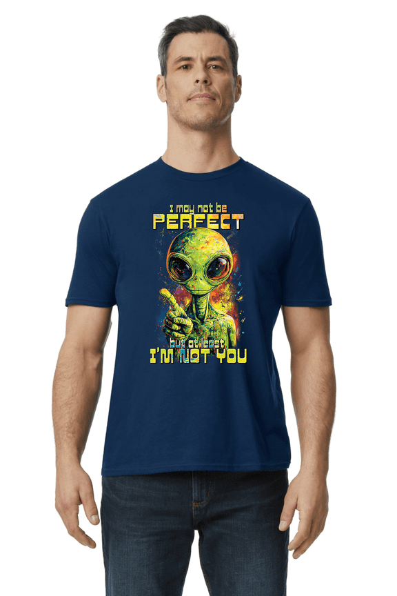 Funny Saying Alien Rude Offensive T-shirt Mens Graphic Tees Short Sleeve Tee