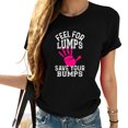 thumbnail image 1 of Funny Saying Breast Cancer - Feel For Lumps Women's Graphic T-Shirt with Attitude - Make a Bold Statement with Unique Design, 1 of 5