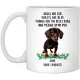thumbnail image 1 of Funny Saying Gifts For Pet Lovers Dachshund Black Orange Roses Are Red Violets Are Blue Dog Mug White 11oz Christmas 2022 Gifts, 1 of 5