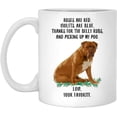 thumbnail image 1 of Funny Saying Gifts For Pet Lovers Dogue De Bordeaux Golden Red Roses Are Red Violets Are Blue Dog Mug White 11oz Christmas 2022 Gifts, 1 of 5