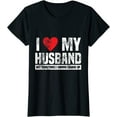 thumbnail image 1 of Funny Saying I Love My Husband But Sometimes I Wanna Square Up Women T-Shirt Black Small, 1 of 4