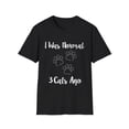 thumbnail image 1 of Funny Saying I was Normal 3 Cats Ago Pun Mom Cat Lover Gag Novelty Wife Sarcastic Cats Women Sarcasm Pet Mom Unisex Softstyle T-Shirt, 1 of 4