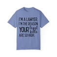 thumbnail image 1 of Funny Saying Lawyer Learning School Sarcastic Pun Gag Novelty Women Men Sarcasm Husband Worker Father Unisex Garment-Dyed T-shirt, 1 of 4