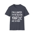 thumbnail image 1 of Funny Saying Lawyer Learning School Sarcastic Pun Gag Novelty Women Men Sarcasm Husband Worker Father Unisex Softstyle T-Shirt, 1 of 4