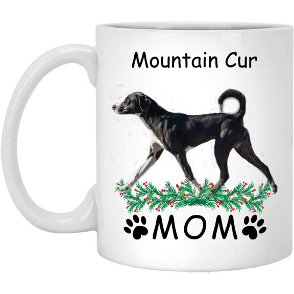 Funny Saying Mountain Cur Black Gifts For Mom Christmas 2022 Gifts White Coffee Mug White 11oz