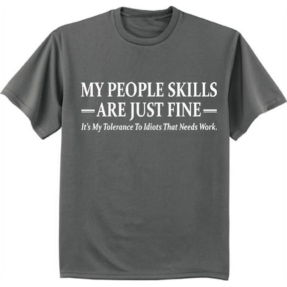 Funny Saying People Skills T-shirt Men's Graphic Tee