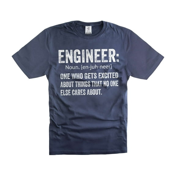 Funny Saying Shirt Men Funny Shirts Engineer Definition Shirt Engineer Gifts Engineer Birthday Tee (X-Large Navy Blue)