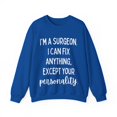 thumbnail image 1 of Funny Saying Surgeon Doctor Sarcastic Learning Scho Gildan 18000 Sweatshirt, 1 of 4
