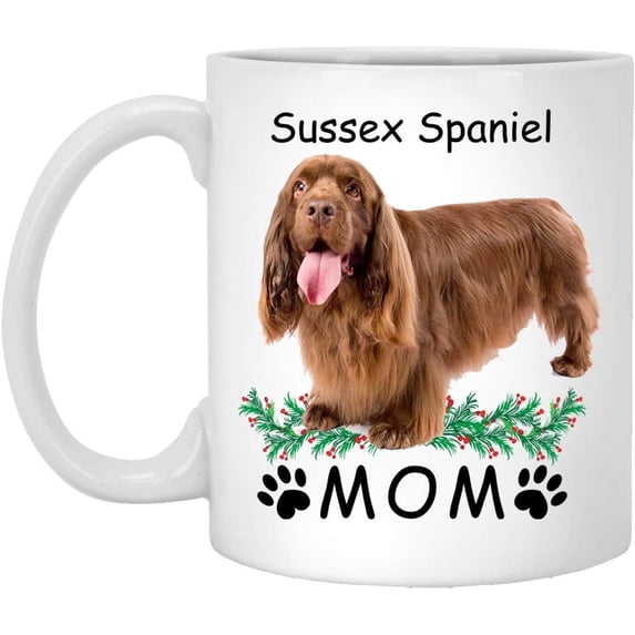 Funny Saying Sussex Spaniel Gold Reddish-Brown Gifts For Mom Christmas 2022 Gifts White Coffee Mug White 11oz