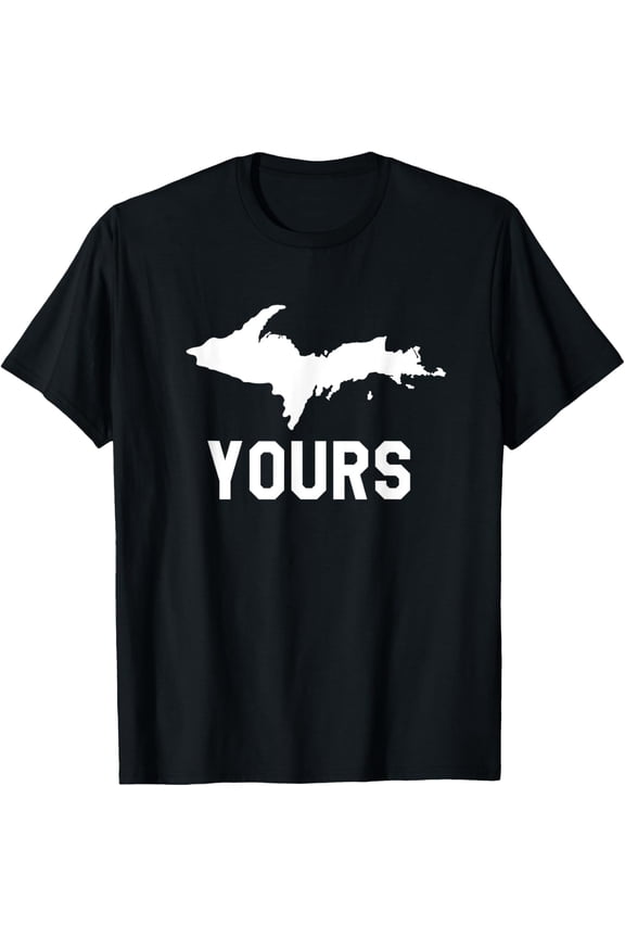 Funny Saying Yooper T-Shirt Upper Peninsula Michigan TeeMen's and women's gift, black and white T-shirt, size: Extra large S-4XL