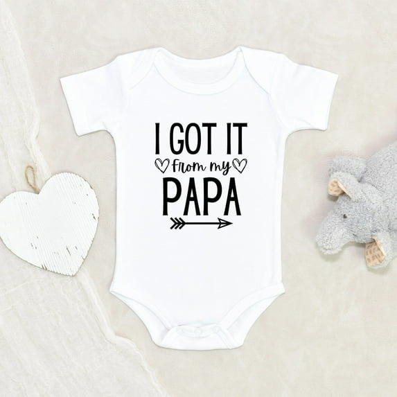 Funny Sayings Baby Clothes - Funny My Papa Baby Quote Clothing - Newborn Baby Clothes - Adorable Baby Clothing