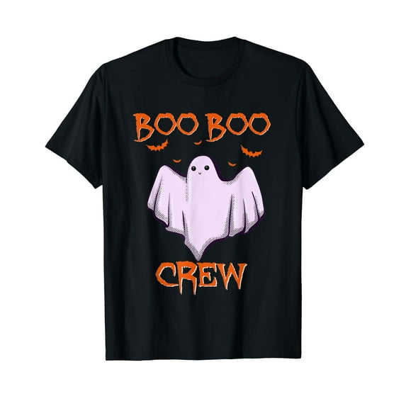 Funny Scary Boo Boo Crew Ghost Halloween Costume T-Shirt
