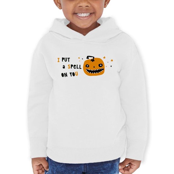 Funny Scary Pumpkin Spell Hoodie Toddler -Image by Shutterstock, 2 Toddler