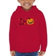 thumbnail image 1 of Funny Scary Pumpkin Spell Hoodie Toddler - Toddler Hoodie, Red, 1 of 4