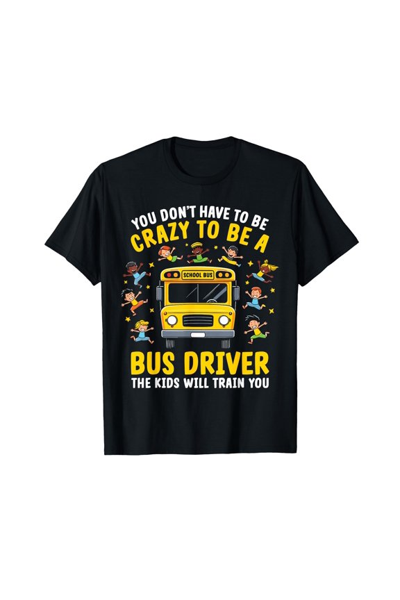 Funny School Bus Driver T-Shirt with Colorful Design for Enthusiastic Drivers