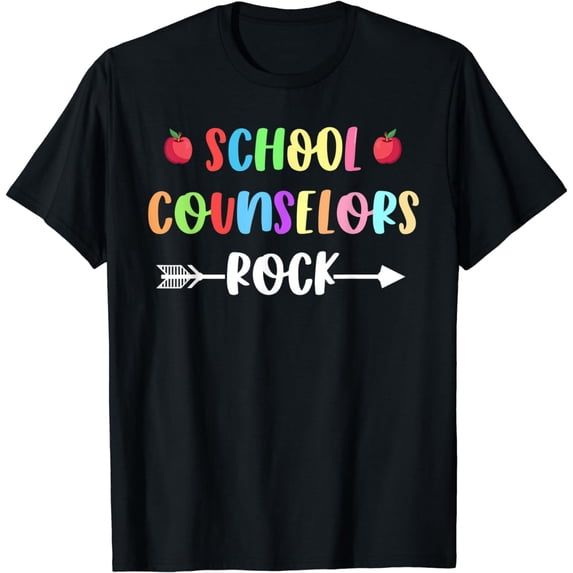 Funny School Counselors Rock Trendy Counselor Appreciation T-Shirt