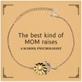 thumbnail image 1 of Funny School Psychologist Mom Gifts, The best kind of MOM raises School Psychologist, Birthday, Mother's Day, Cute Sunflower Bracelet for School Psychologist Mom, 1 of 5