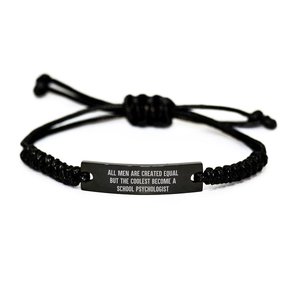 Funny School Psychologist Rope Bracelet Gift for Men - Funny Graduation Unique Gifts from Family to School Psychologist