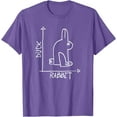 thumbnail image 1 of Funny Science Nerd Duck Rabbit Physics Math Geek Dark Version Softstyle Unisex T-Shirt,Purple Heather Color,Size 2XL, 1 of 5