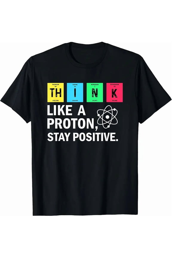Funny Science Proton Periodic Table Unisex Short Sleeve Graphic Tee