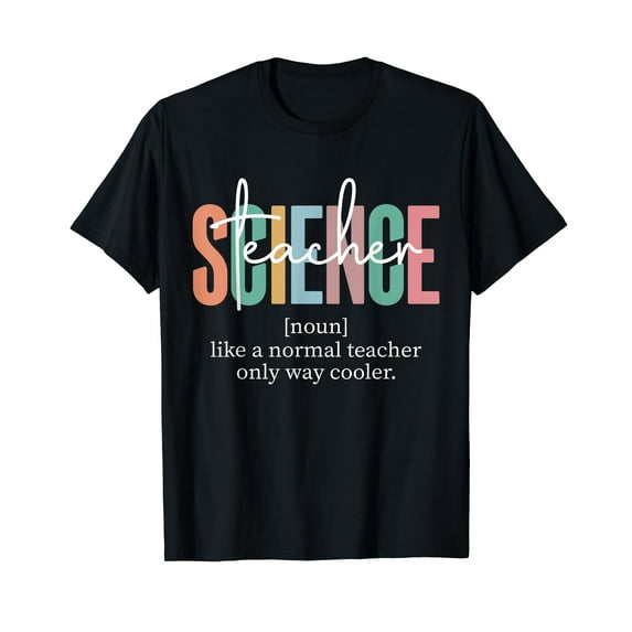 Funny Science Teacher Definition for Women & Men Vintage Men Women Casual T-Shirt