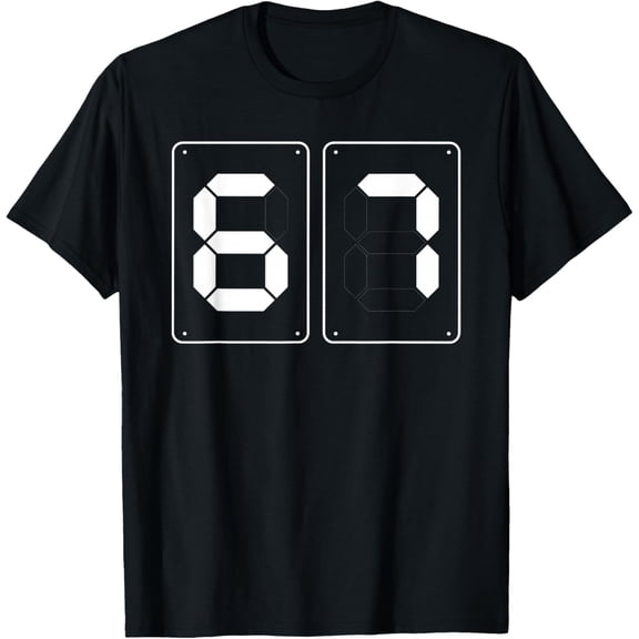 Funny Scoreboard 6 7 Meme Sport Football Coach 67 Slang T-Shirt- American fashion hot selling casual retro high quality 100% cotton T-shirt 1 piece