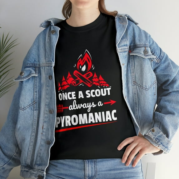 Funny Scouting Pyromaniac Campfire T-Shirt