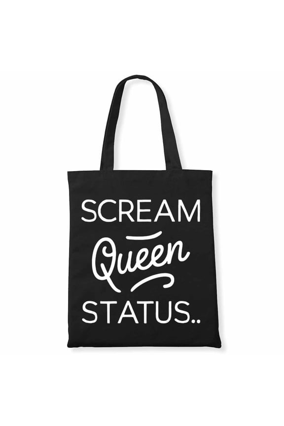 Funny Scream queen status. Witches Halloween Party Canvas Bag 1Pc