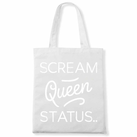Funny Scream queen status. Witches Halloween Party Canvas Bag 2Pcs