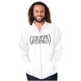 thumbnail image 1 of Funny Screaming Internally Sarcastic Zip Up Hoodie Men's Women's Brisco Brands L, 1 of 6