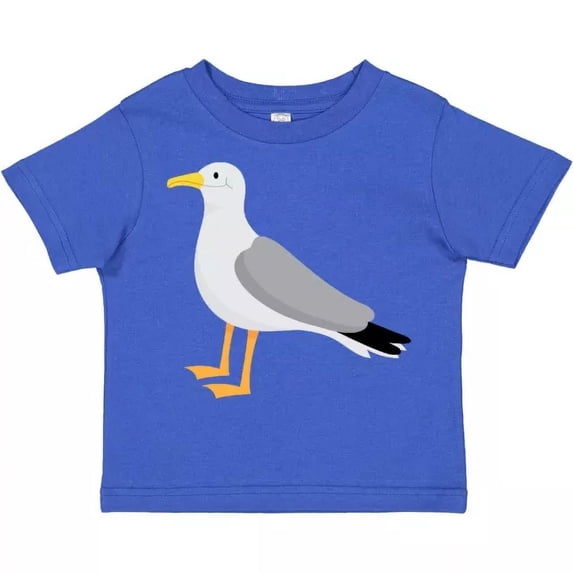Funny Seagull Bird Toddler T-Shirt Gull Animals Ocean Beach Child Kid TODDLER SHORT SLEEVE TEE BELLA CANVAS 3001T