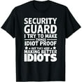 thumbnail image 1 of Funny Security Guard Design Sarcastic Graphic Funny Officer T-Shirt, 1 of 4