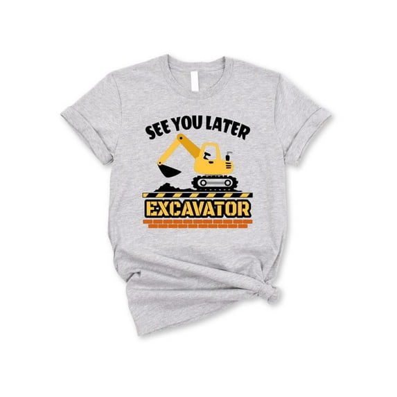 Funny See You Later Excavator T-Shirt, Kids Last Day of School T-Shirt, See You Later Student Tee, Back to Summer Break Shirt for Kids