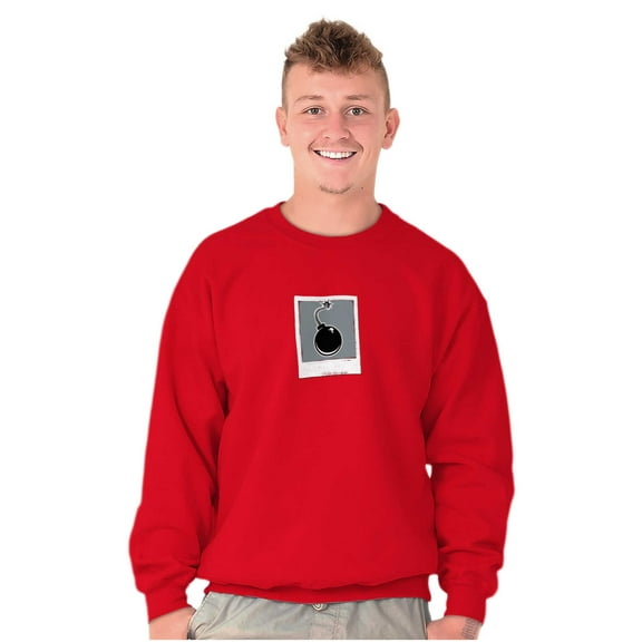 Funny Selfie Photobomb Retro Picture Unisex Plus Fleece Graphic Sweatshirt Brisco Brands 2X
