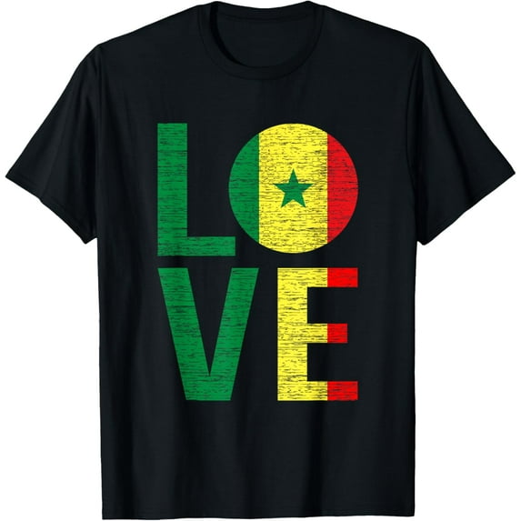 Funny Senegal Flag Shirt Roots From Usa Senegal T-Shirt