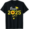 Funny Senior 2025 Funny Graduation Sunflower Class Of 2025 TShirt