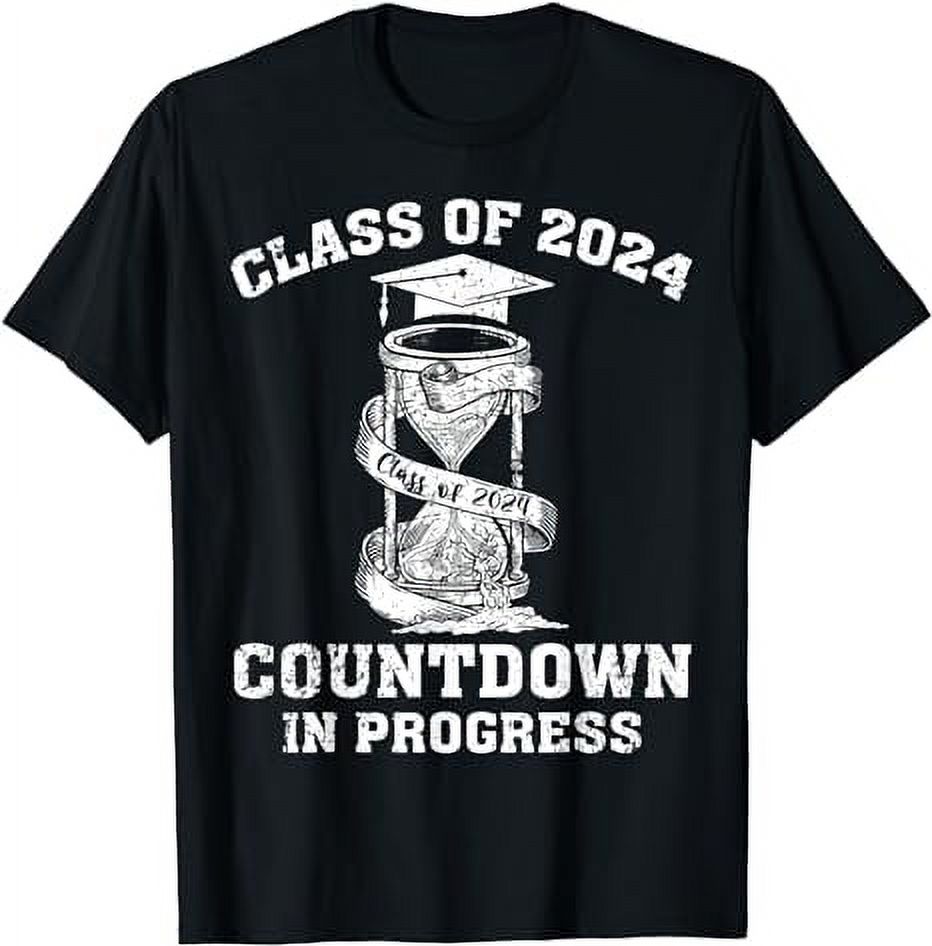 Funny Senior Graduate Class Of 2024 Countdown to Graduation T-Shirt ...